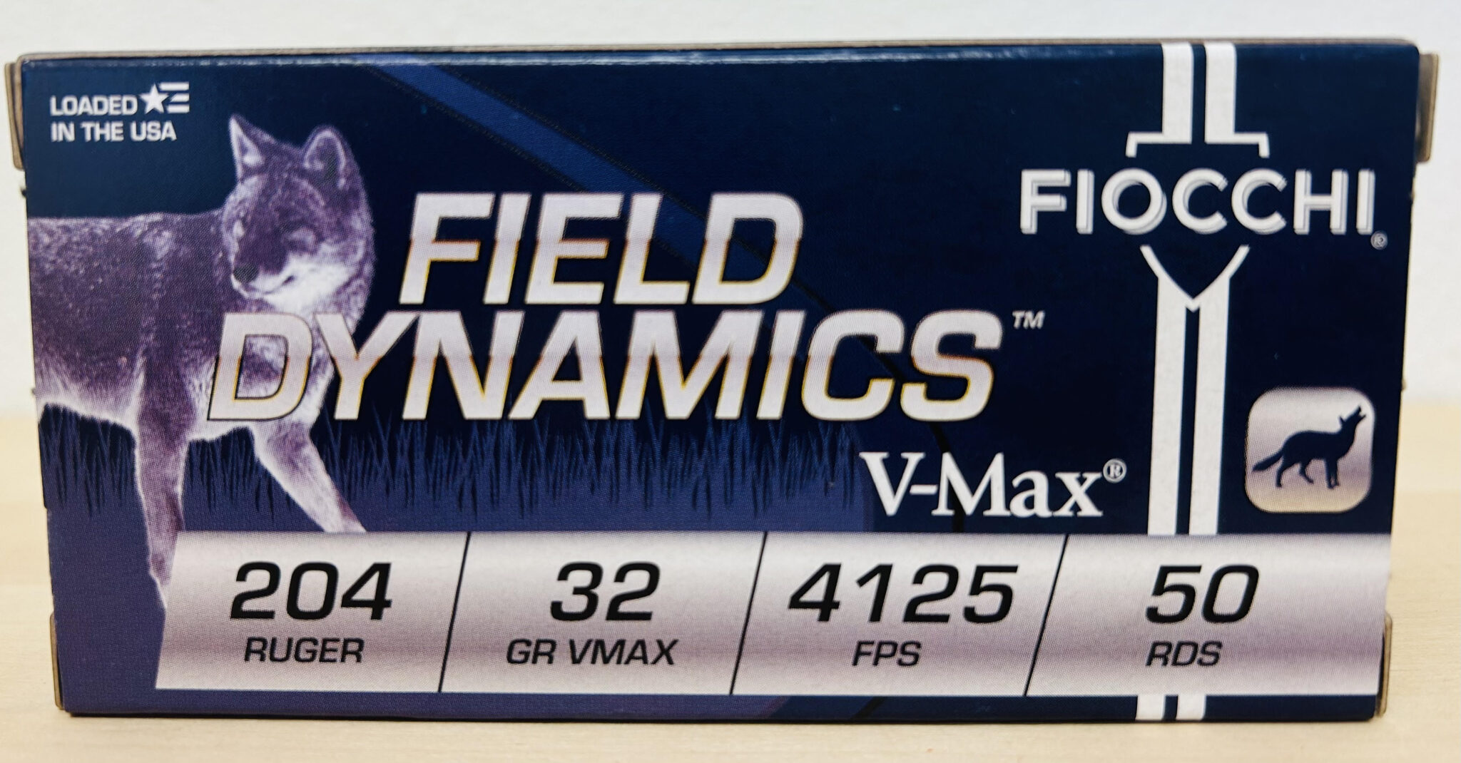 Fiocchi 204 Ruger FI204HVA 32 Grain VMAX 50 round box Kabele's